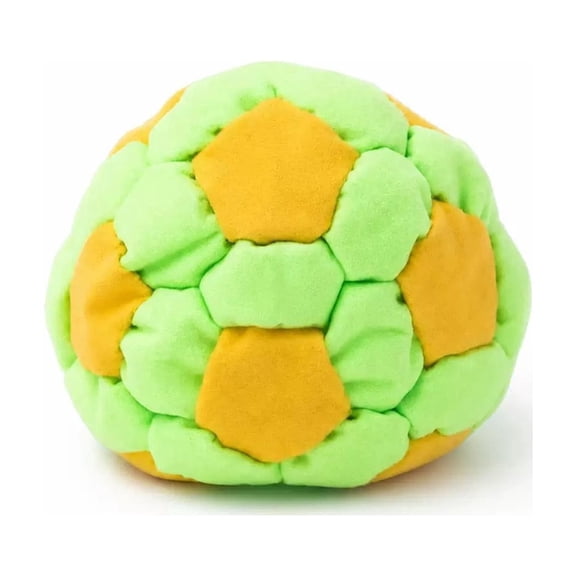 YTTAL Hand-Made Footbag Set, 32-Panel Pellet Filled Hacky Kick Sack Balls for Teens & Adults, Soft Plush Soccer Style Foot Toys for Outdoor Games & Agility Training