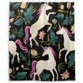 thumbnail image 2 of Coolnut Forest Unicorn Shower Curtain Waterproof Bathroom Fabric Shower Curtain Set with Hooks, 60x72 inches（301） Home Decor, 2 of 6
