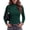 Green, variant on Zeagoo Long Sleeve Shirts for Women Ribbed Slim Fit Tops Lettuce Trim Mock Neck Summer Fall Basic Tee