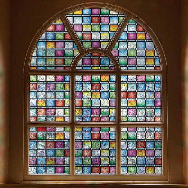 Stained Glass Window Film Rainbow Window Tint Window Privacy