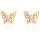 thumbnail image 1 of Arete broquel dorado mujer CYRA mariposa circonias, 1 of 3