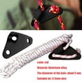 thumbnail image 4 of Ajustador de cordón de aleación de aluminio, tensores de tienda, ajustador de cuerda para tienda de campaña, senderismo y acampada, 4 of 8