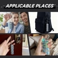 thumbnail image 6 of 2 Pack Keyboard Fidget Keychain with LED Lights, 4-in-1 Stress Relief Clicker Toy, Keyboard Button Finger Clicker for Anxiety Relief, Sensory Decompression Toy for Kids & Adults (Transparent), 6 of 7