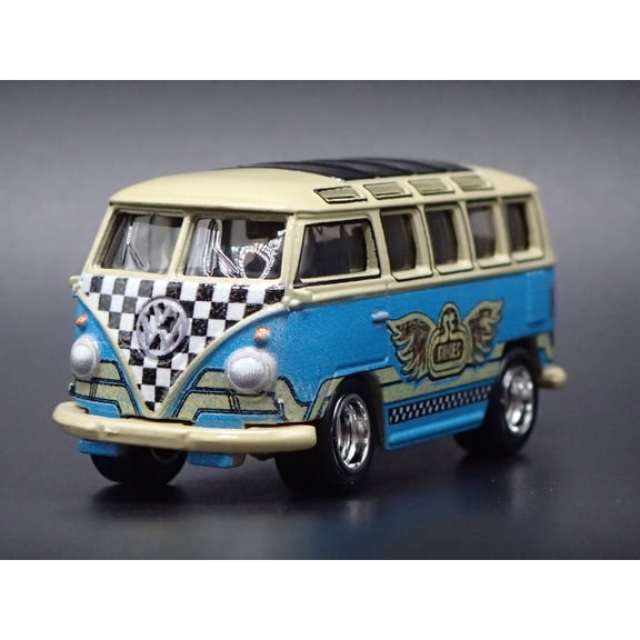 Open Box 1950-1967 VW VOLKSWAGEN TYPE 2 T1 23 WINDOW BUS 1:64 SCALE DIECAST MODEL CAR