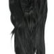 thumbnail image 2 of M Buder Peluca Larga Negra Lisa Con Flequillo Pelo Sintético Alta Temperatura Fácil de Usar para Mujeres Fiesta Cosplay (25.0 cm / 9.84 in), 2 of 9