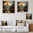 thumbnail image 4 of Designart "Journey To Asian Painting VII" Asian Floater Framed Wall Art Living Room, 4 of 7