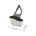 thumbnail image 2 of UPOUART 2Pcs Quick Draining Wicker Storage Basket Sink Sponge Holder Beige, 2 of 8