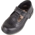 thumbnail image 1 of Heart Design Girls Boys Slip-on Faux Leather Smart Formal School Shoes, 1 of 5