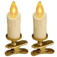 thumbnail image 3 of LED Clip-On Flameless Candle Lights, Festival Tea Light Clips for Christmas Trees, Battery Operated LED Candle Clips, 3 of 4