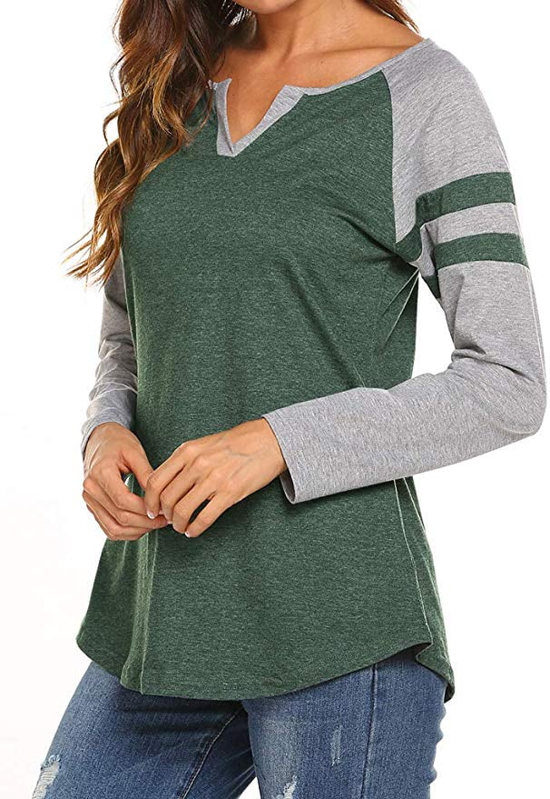 women's raglan baseball tee