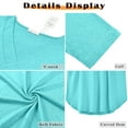 thumbnail image 4 of MOSHU Long Sleeve Womens Tops Deep V Neck Blouses for Women Loose Fit Curved Hem Fall Shirts, 4 of 7