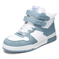 thumbnail image 5 of LUCKY STEP Fashion Hook and Loop High Top Sneakers Casual Walking Shoes,Denim Blue,Womens, 5 of 5