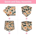 thumbnail image 6 of RATGDN Collapsible Fabric Cube Storage Bin with Double Handles for Living Room Bedroom Office Black - Orange Juice Fruit, 6 of 7