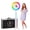 White, variant on Compatible Ipad Photo Booth,Ipad 10.2in 10.9in 12.9in, APP Control Light Box, Music Sync, Flight Case