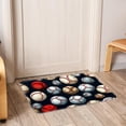 thumbnail image 6 of Baseball Polyester Non-Slip Machine Washable Chair Rugs Office Mat Area Rugs Bath Rug, 6 of 6