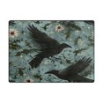 thumbnail image 5 of Yayeee Area Rugs for Living Room 5.2'x4' Non Slip Washable Bedroom Floor Carpet, Mystic Crows Pattern, 5 of 5