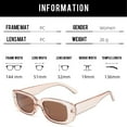 thumbnail image 2 of Gafas de sol cuadradas con montura pequeña de tendencia europea y americana, hechas de PC, 2 of 5
