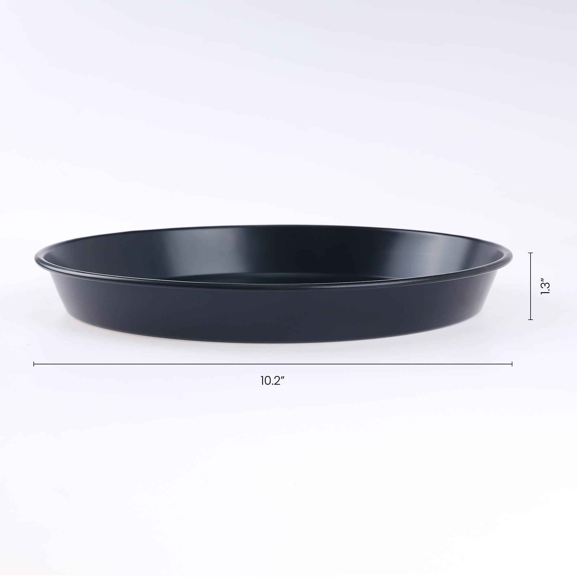 Unique Bargains 2 Pcs Round Cake Pans Baking Sheet Black 10.2*10.2*1.3in