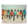 thumbnail image 5 of BCIIG  Tapestry Vintage Birds Tapestries Wall Hanging Art Wall Backdrop Room Decor for Bedroom Living Room Office Dorm 50x40inch, 5 of 6