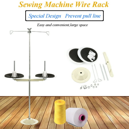 1pc. All Metal 2 Spool Thread Stand Sewing Machine Part Industrial