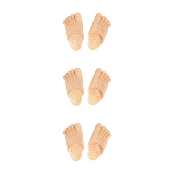 Bearachild Pantuflas divertidas de pies desnudos de aplicación amplia de color de piel, ya sea que esté descansando en casa o asistiendo al Type1 NO1