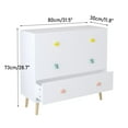 thumbnail image 5 of Noble House Godfrey 31.5" Kids 3-Drawer Dresser, Nursery Storage Cabinet, Anti-Tip Baby Nightstand, White, 5 of 9