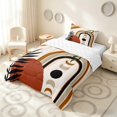 thumbnail image 2 of Manfei Boho Celestial Twin Comforter Sets, Mid Century Art Bedding Set, Brown, Green and Black, Reversible 2 Pieces, 1 Comforter and 1 Pillowcase, 2 of 6