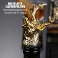 thumbnail image 4 of leyfeng Vino Vertedor Aireador Metal Animal Whisky Vertedor Botella Tapón con caucho de silicona, 4 of 8