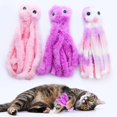 thumbnail image 2 of Jouet pour Chat Pieuvre en Peluche Jouet Résistant aux Morsures Jouets Interactifs pour Animaux de Compagnie Jouets pour Chien Pieuvre Multicolore, 2 of 6