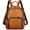 Brown, variant on Genuine Leather Backpack for Women Vintage Rucksacl Knapsack Purses Daypack Bag