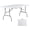 6FT, variant on HUANG 8 Foot Folding Table White - Fold-in-Half Heavy Duty Plastic Picnic Table with Handle, Portable Long Utility Table for Party Dining Indoor Outdoor