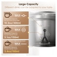 thumbnail image 6 of Milk Frother with Upgraded LED Display Touch Screen Hot/Cold Foam Maker Milk Warmer for Coffee Latte, 6 of 7