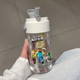 thumbnail image 1 of 600ML Minecraft MC Creeper Fruit Cup with Straw Portable Tea Separation Child Lunch Milk Cup Large Capacity Drop Resistant Gift, 1 of 3