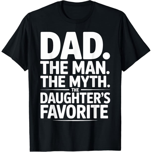 Camiseta para el día del padre favorita de la hija con el mito