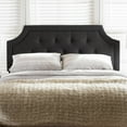 thumbnail image 4 of HomeStock Old World Opulence Headboard - Adjustable Wood Post, Adds Elegance to Your Bedroom, Butten Tufted Headboard-Color:Dark Gray,Size:Queen, 4 of 10