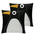 thumbnail image 2 of Acheng Cute Penguin Print Throw Pillow Covers Versatile Sofa Pillow Covers,Couch, Sofa, Home Decor  2pcs White, 2 of 6