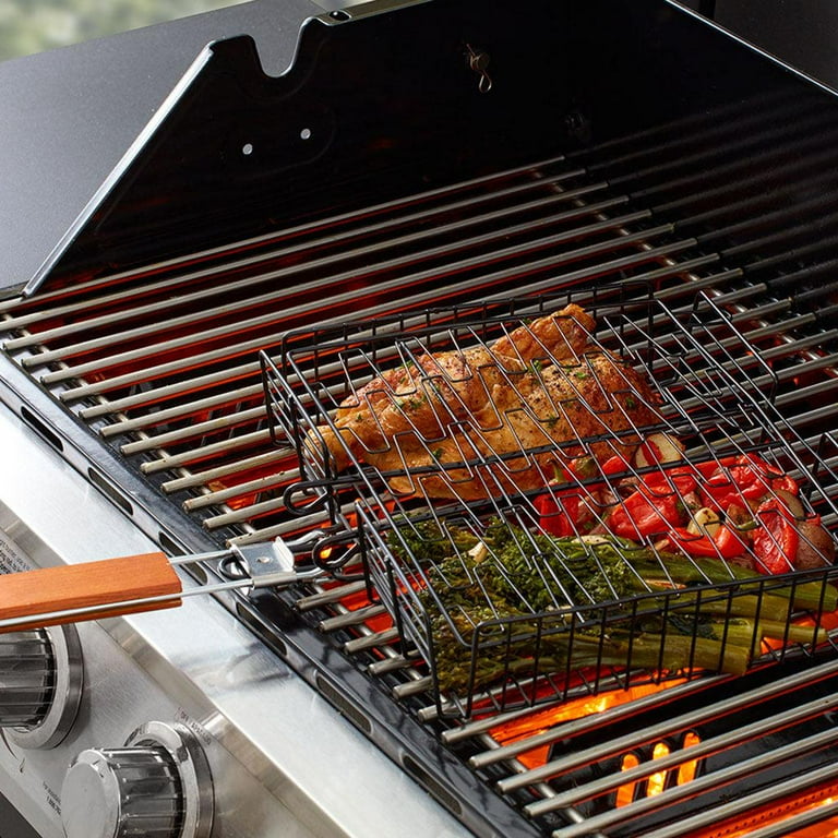 Mr. Bar B Q Deluxe Adjustable Grilling Basket Walmart