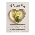 thumbnail image 1 of Abrazo de bolsillo con flor de nacimiento y poemas de aliento curativo. Recuerdo de corazón transparente con flor de nacimiento, regalo sentimental portátil., 1 of 8