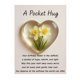 thumbnail image 1 of Abrazo de bolsillo con flor de nacimiento y poemas de aliento curativo. Recuerdo de corazón transparente con flor de nacimiento, regalo sentimental portátil., 1 of 8