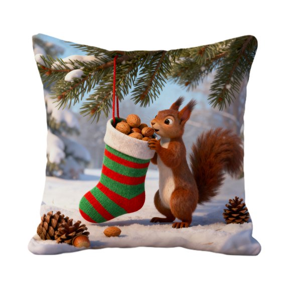 Bwiyojiz Home Decor Christmas Decorations 17.71x17.71" Holiday Products Decoration Festive Ambiance Gifts Printed Pillow Covers Pillowcases, Gifts for Family, Multicolor