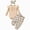 H1754-Khaki, variant on Baby Girl Clothing Outfits 3pc Set Long Sleeve Crew Neck Print Romper Bodysuit Flare Pants Headband Fall Winter Jumpsuit Set(Red,6-12 M)