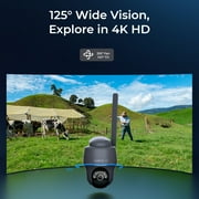 Reolink Go PT Ultra 4K 8MP Wireless 4G LTE PT Battery Camera Color Night Smart Detection with Solar