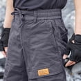 thumbnail image 5 of SAWOBUUN Men's Cargo Joggers Pants Drawstring Waist Work Trousers Slim Fit Outdoor Hiking Sweatpants with Multi Pockets, 5 of 8
