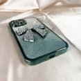 thumbnail image 5 of for iPhone 13 Pro Max Case Bow Glitter Rhinestone Bling Plating Luxury Women Girl Phone Case,Shine Diamond Case for iPhone 13 Pro Max Protective Cover,Clear Gradient Green, 5 of 13