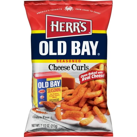 Herr's Old Bay Seasoned Cheese Curls, 7.5 oz.