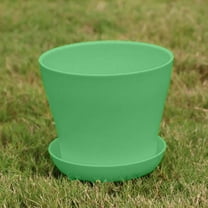 GXFMYA Tall PP Resin Planter Pots with Drainage - 4.9" High-Waist Stackable Planters for Balcony/Indoor Gardening, UV & Frost-Resistant Lightweight Pots for Vegetables, Herbs & Flowers