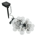 thumbnail image 3 of Cadena de luces solares, 20 LED, bombillas solares G50, cadena de luces decorativas, máxima eficiencia, 3 of 12