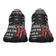 thumbnail image 5 of Jesus Cross American flag Shoes Sneakers Black Size 8, 5 of 7