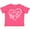 Retro Heather Pink, variant on Inktastic I Love My Big Sis in White Chalk Heart Boys or Girls Toddler T-Shirt