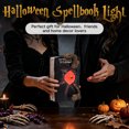 Led Snak Sign Halloween Spell Book Decorations LED Glowing Evil Eye Snake Resin ...